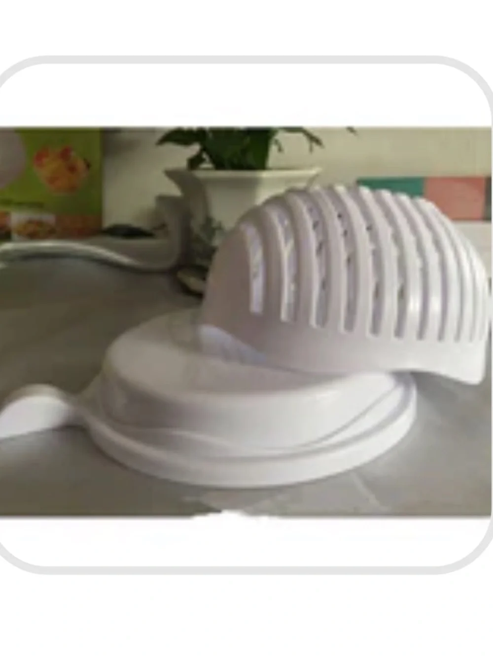 Easy Salad Cutter Blue White